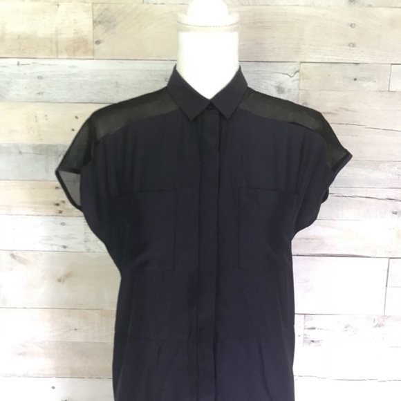 Silence + Noise UO Mia Silky Shirt Dress XS NEW - Picture 3 of 8